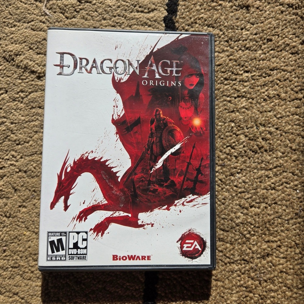 Dragon Age Origins PC Game DVD-ROM BioWare EA Dark Fantasy RPG 2009 CIB